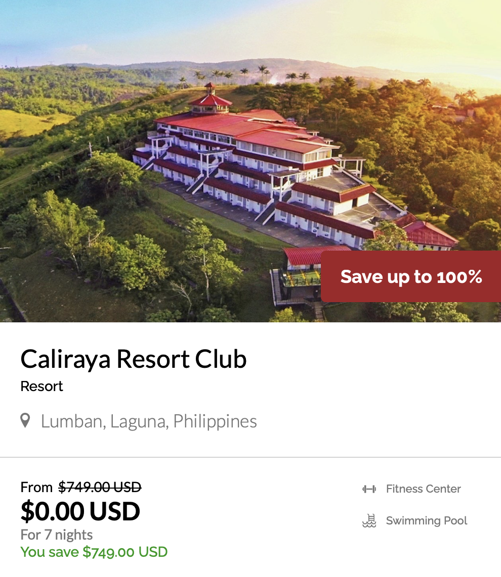Caliraya Resort Club, Lumban, Laguna, Philippines