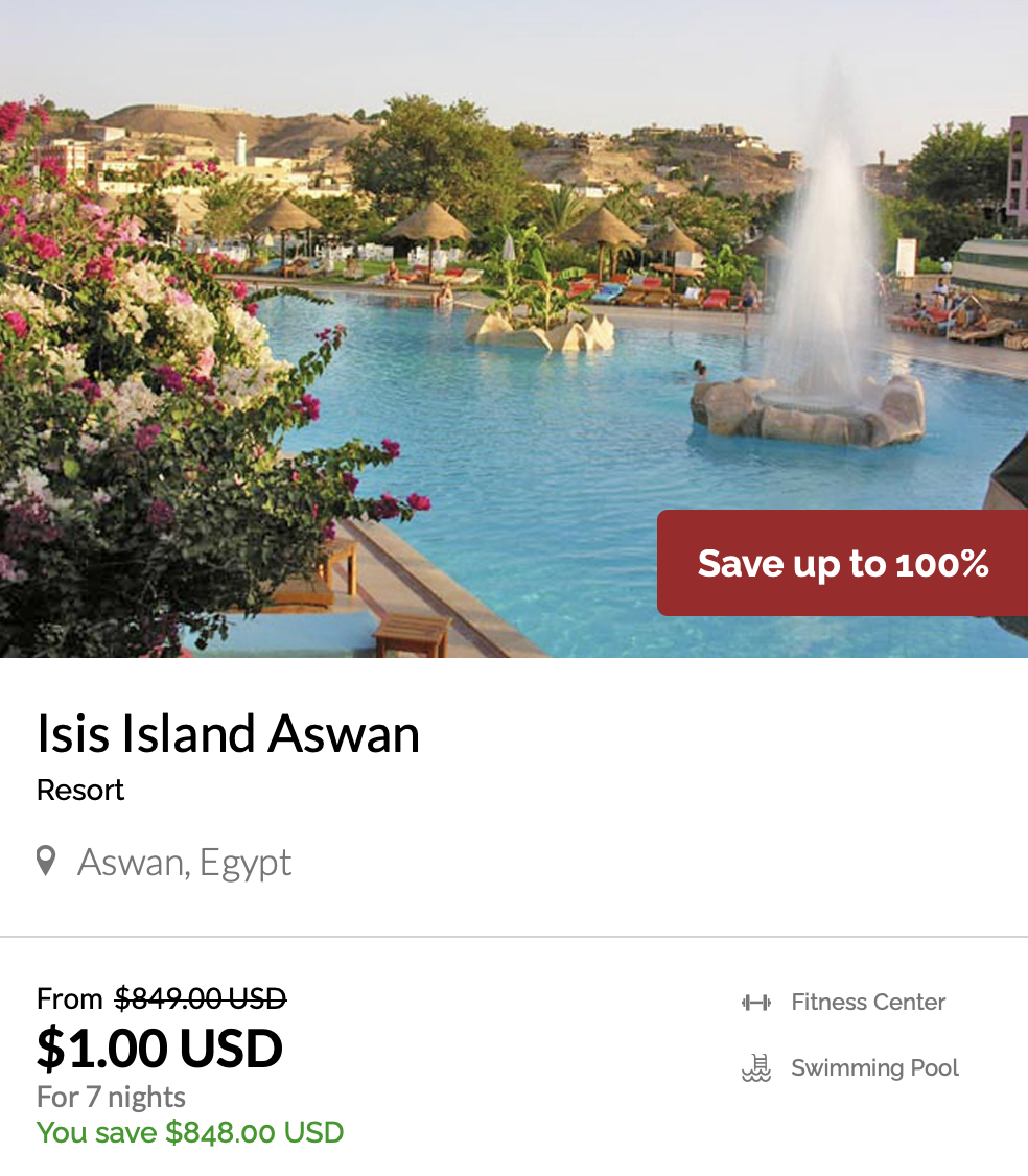 Isis Island Aswan, Aswan, Egypt