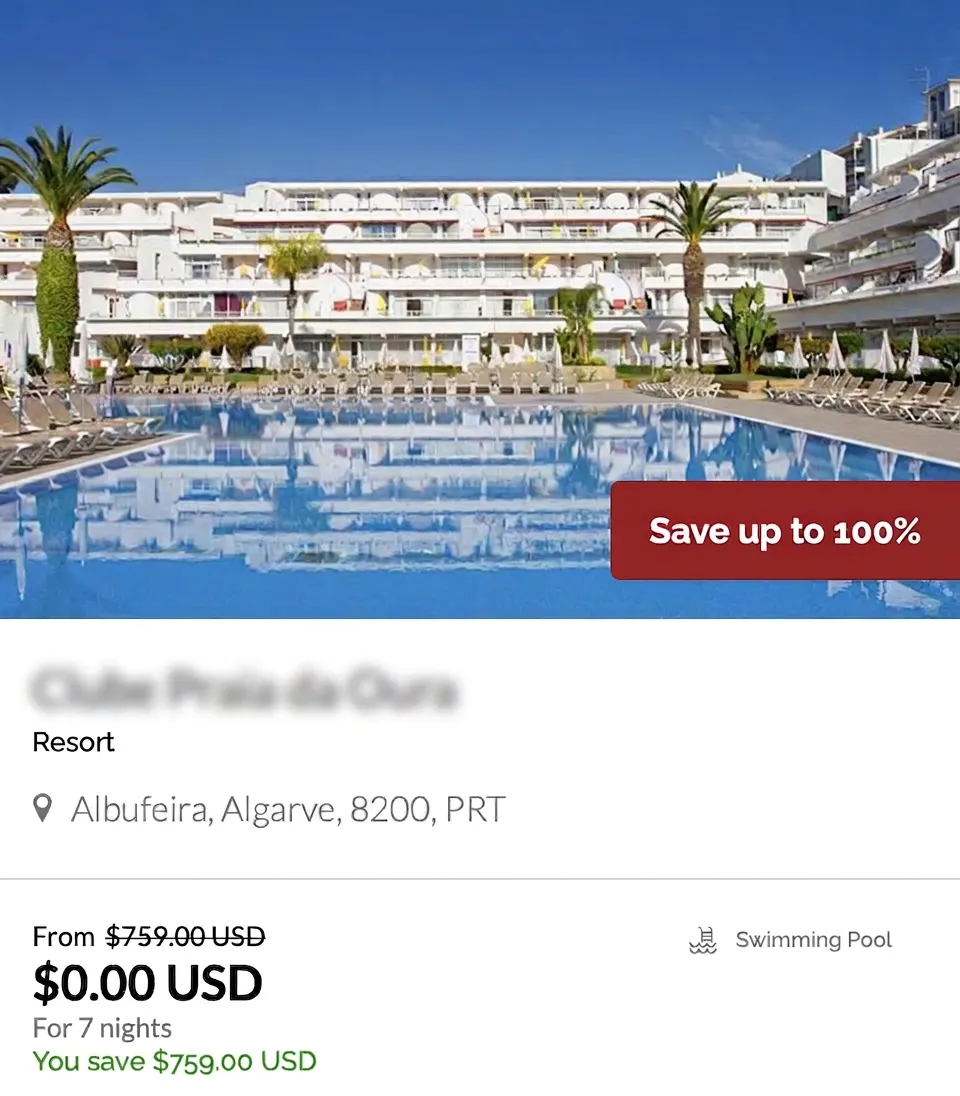 Clube Praia da Oura, Albufeira, Algarve, Portugal